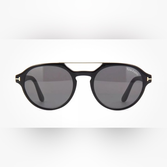 NEW Tom Ford STAN FT 0696 Black/Smoke/gold (01A) Sunglasses - Picture 8 of 9